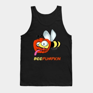 Pumpkin and naughty Bee funny gift idea Halloween Tank Top